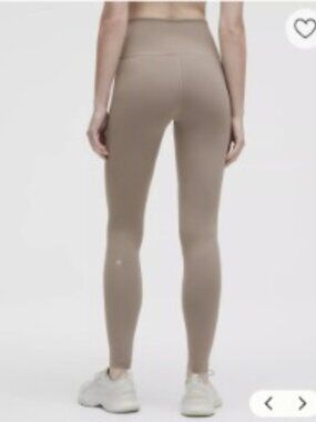 Lululemon Wunder Train High-Rise Tight 28" Warm Ash Gray Leggings Sz 6